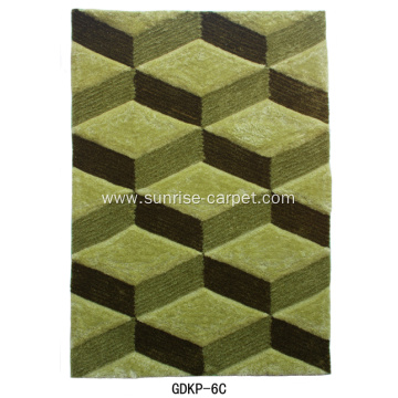 Silk & Elastic 3D with Geometry Design Rug